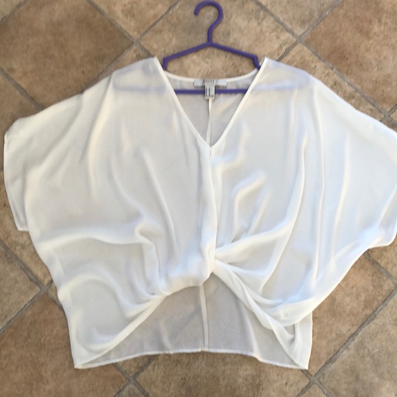 Forever 21 white sheer crop blouse - Picture 8 of 12